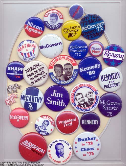 Qty 2 Republican CONSERVATIVE PARTY USA Political Buttons 2 14 Style 043 Trump